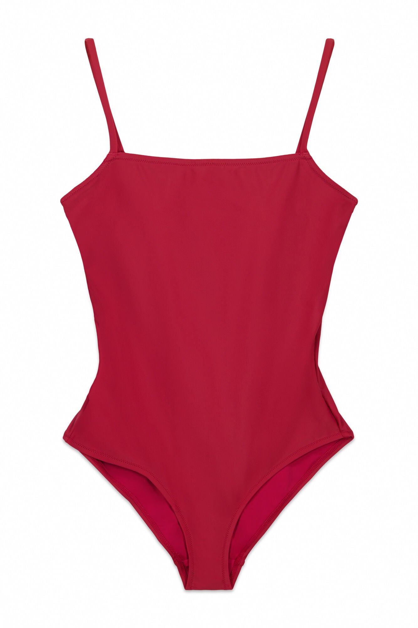 Cortefiel Square neck sculpting swimsuit