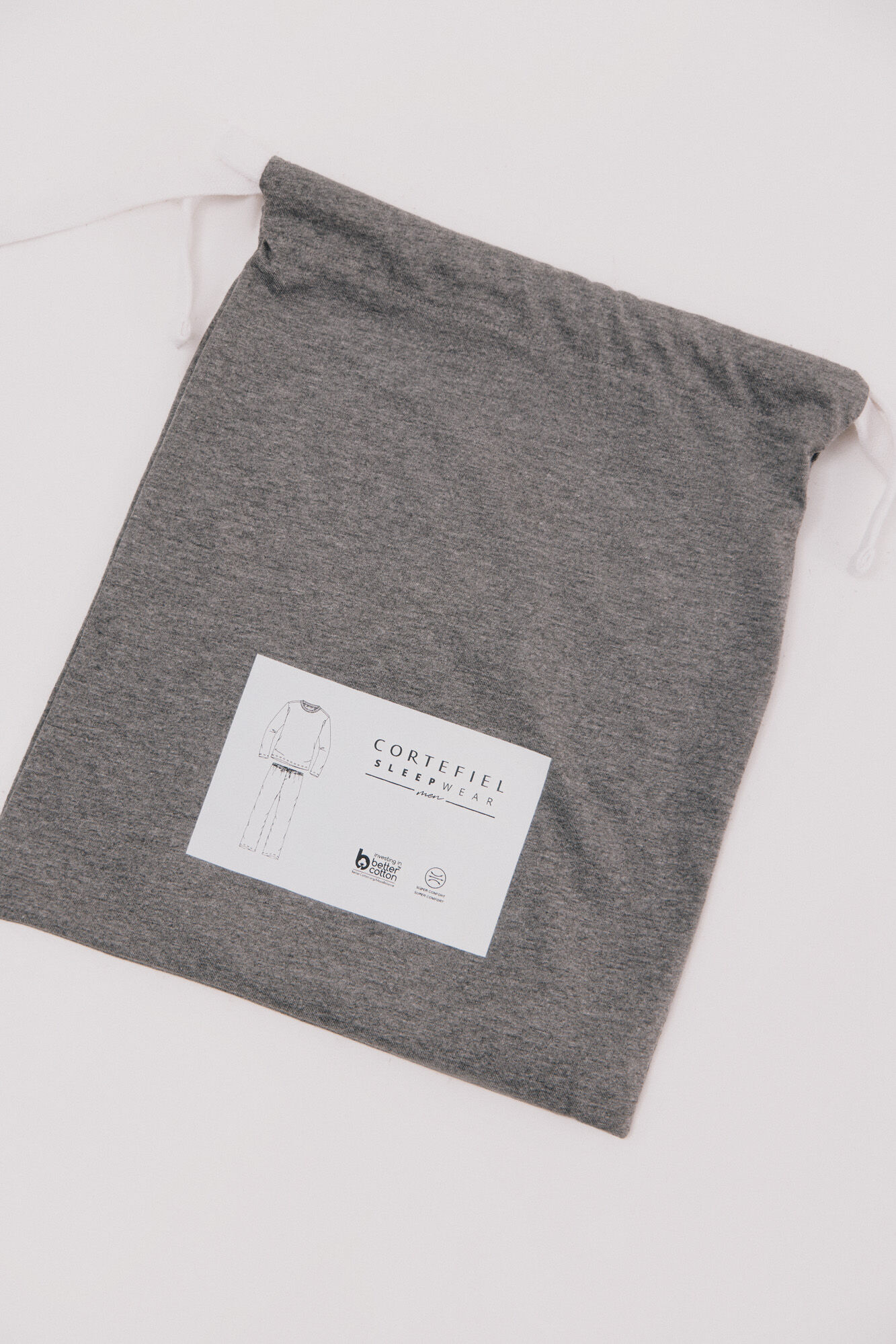 Cortefiel Jersey-knit pyjama set Dark grey