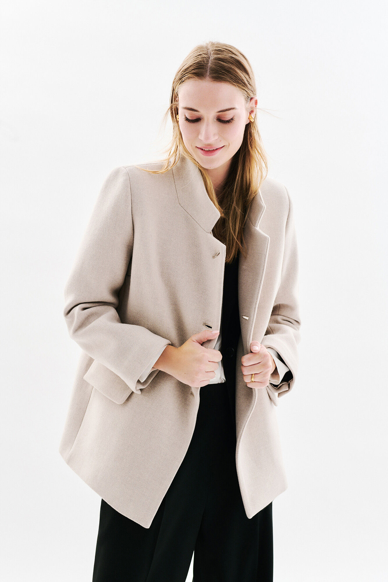 Caroll Wool coat Grey