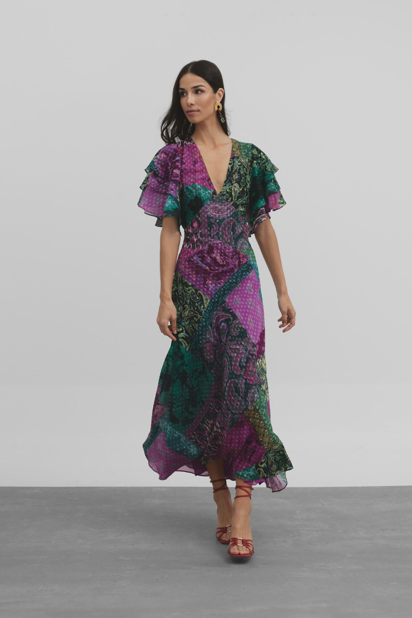 Silbon Vestido Event Collection Danza estampado Multicolor