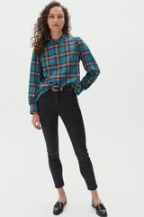 Caroll Calças slim algodão elástico Preto