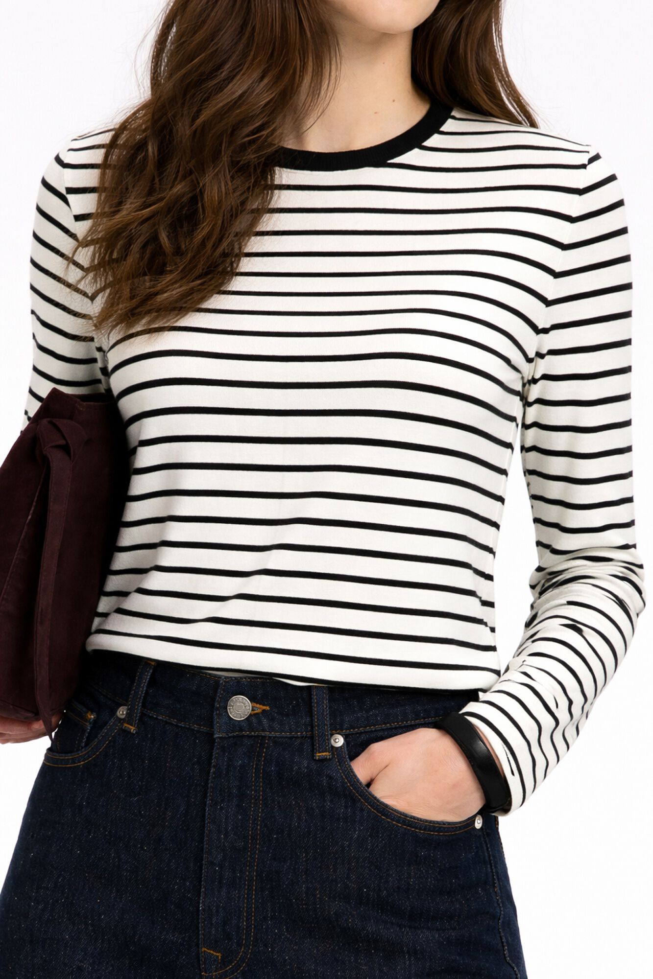 Selected Jersey 100% lana merino rayas