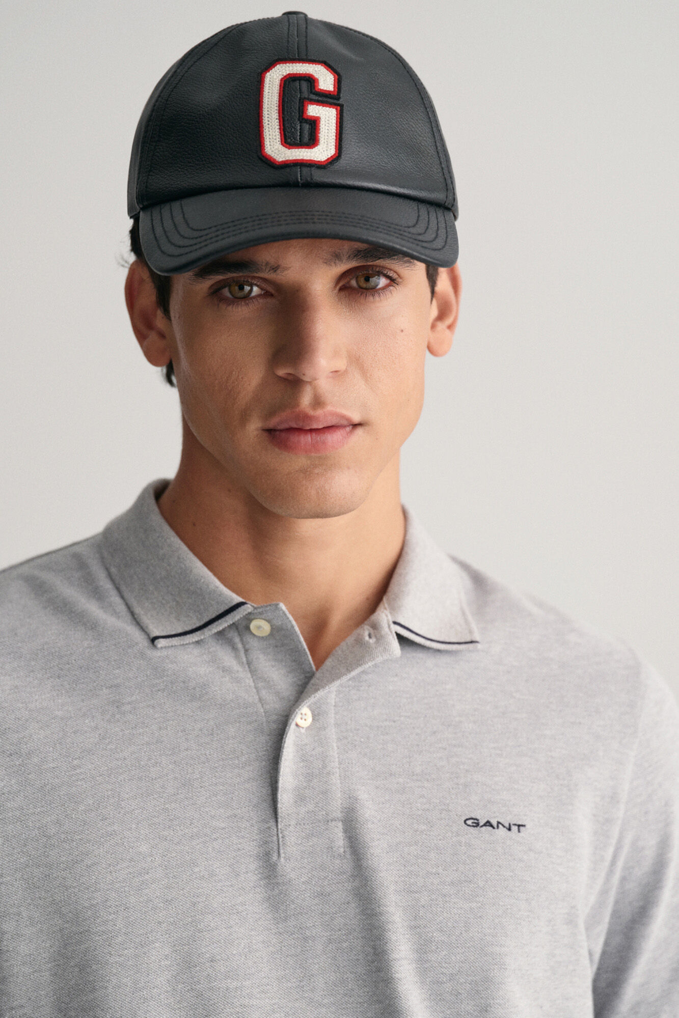 Gant Tipped Piqu&eacute; Polo Shirt Cinzento