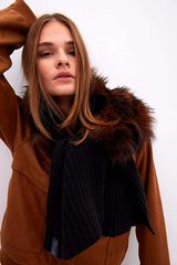 Lola Casademunt Cachecol combinado Castanho