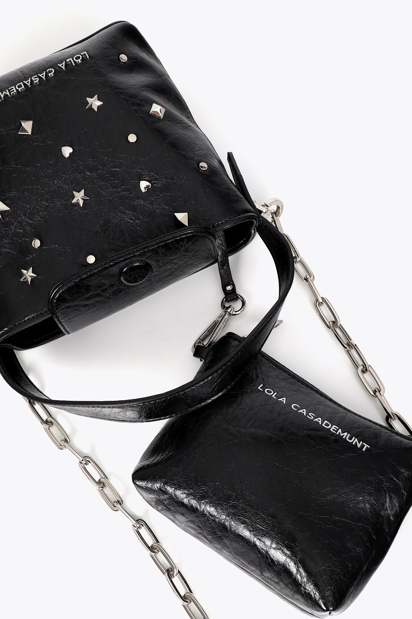 Lola Casademunt Bolsa a tiracolo com tachas Preto
