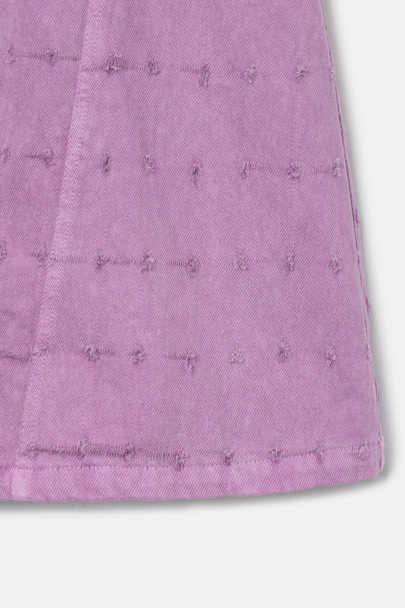 Silbon Falda denim calada Morado