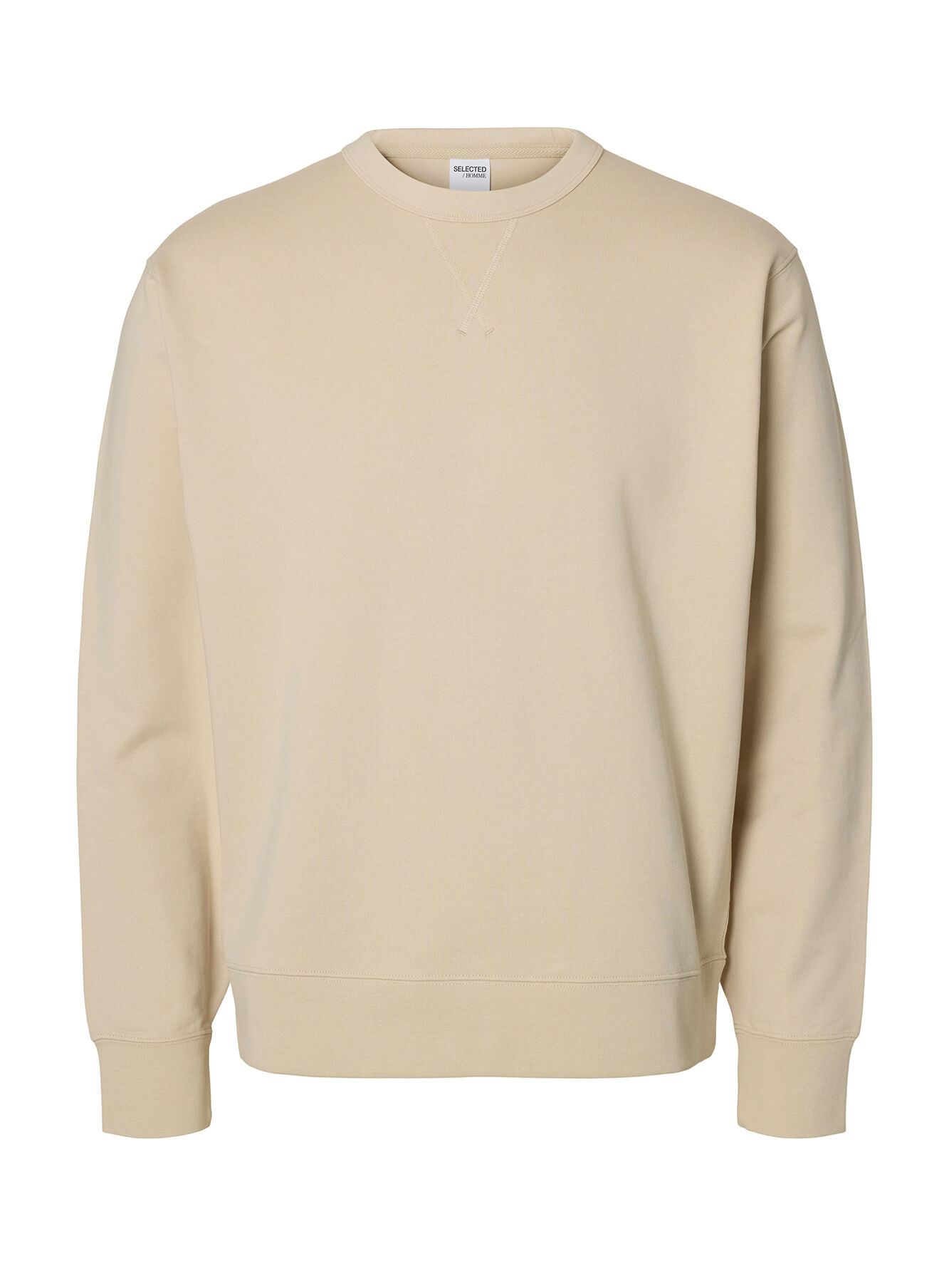 Selected Sweatshirt 100% organic cotton Beige