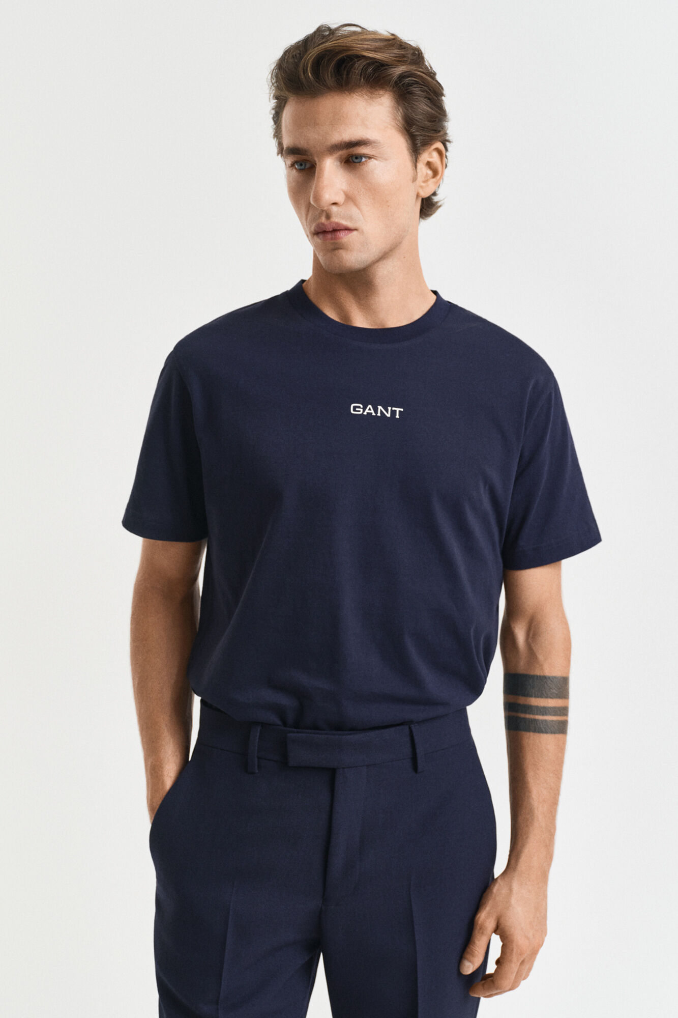 Gant Small GANT Graphic T-shirt Navy