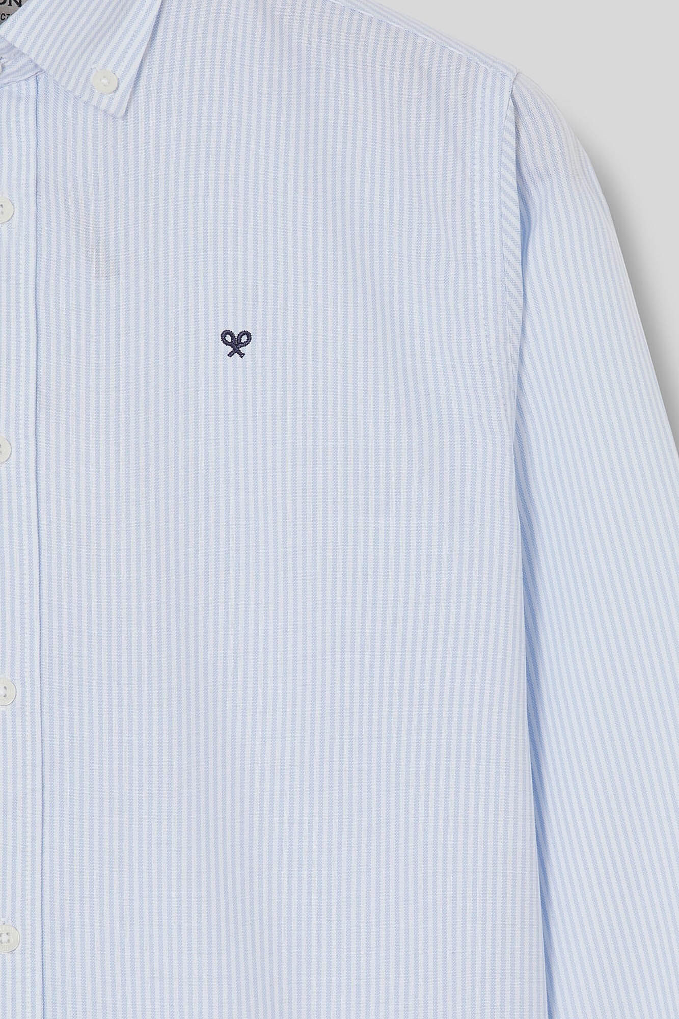 Silbon Camisa sport oxford classic stripe azul-claro Azul