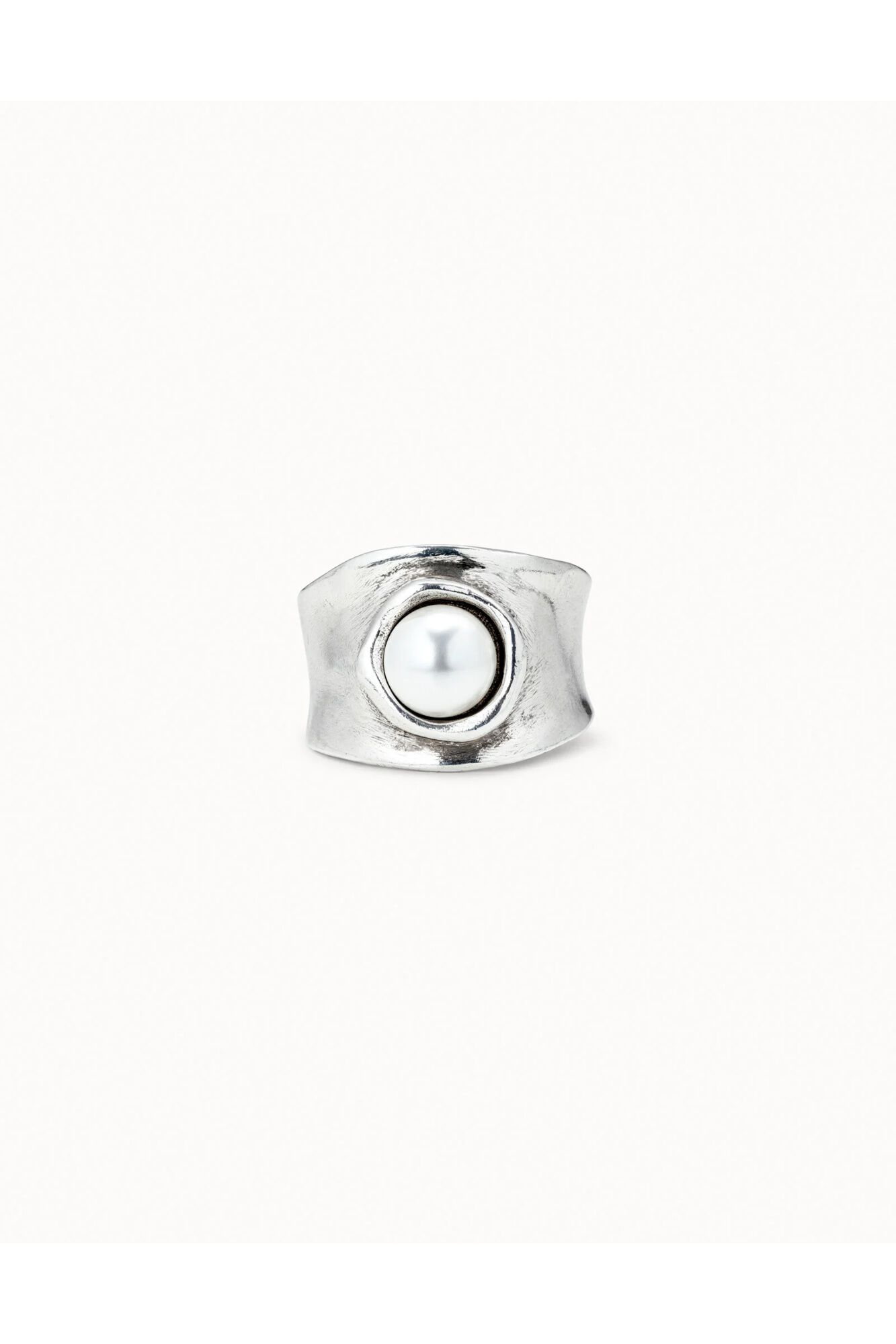 UNOde50 Anillo con cristal ba&ntilde;o de plata