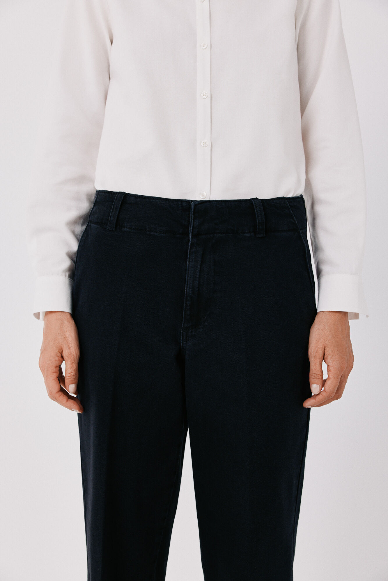 Cortefiel Straight formal jeans Grey