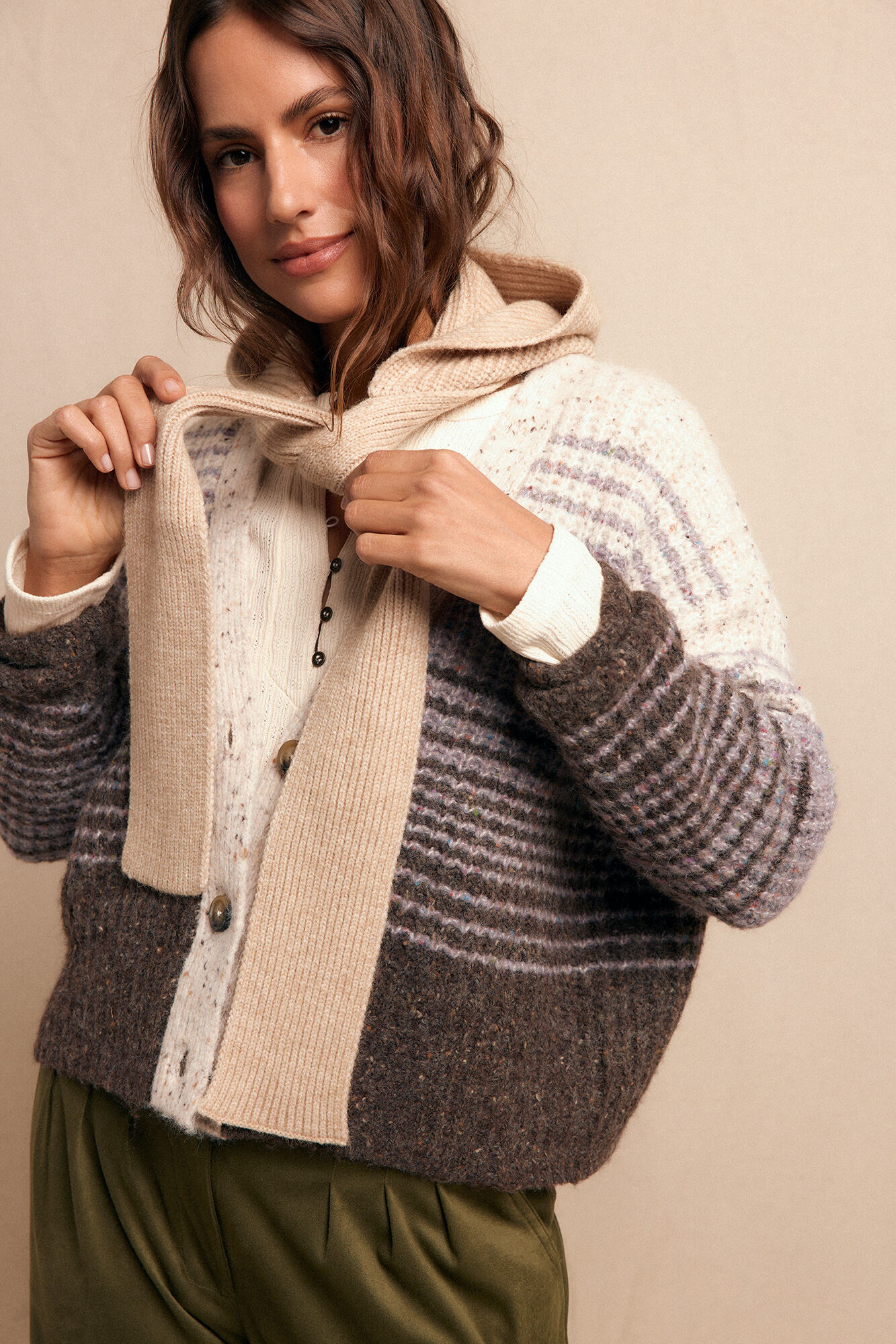 Slowlove Balaclaba punto Tostado