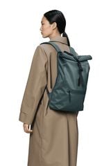 Rains Mochila rolltop imperme&aacute;vel Castanho