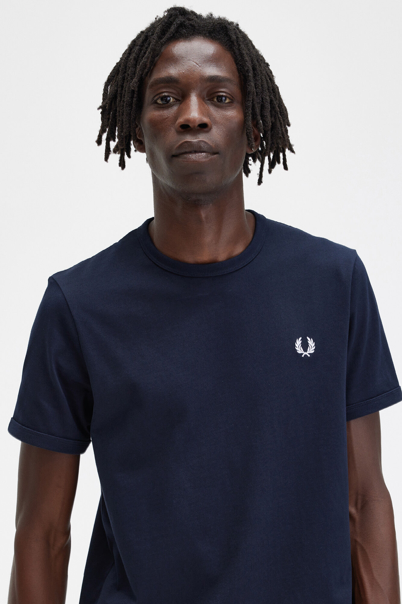 Fred Perry Ringer T-shirt Navy