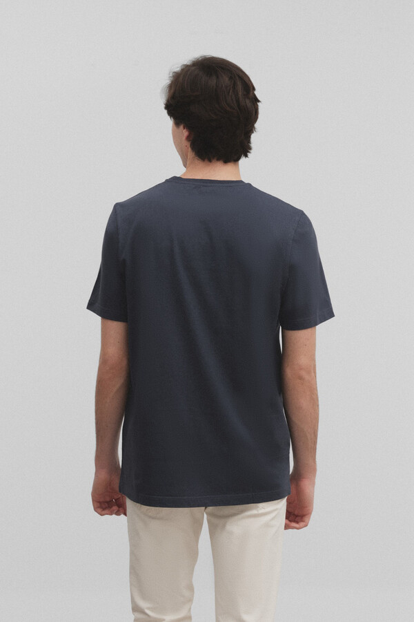 Cortefiel T-shirt silbon raquete média  Azul