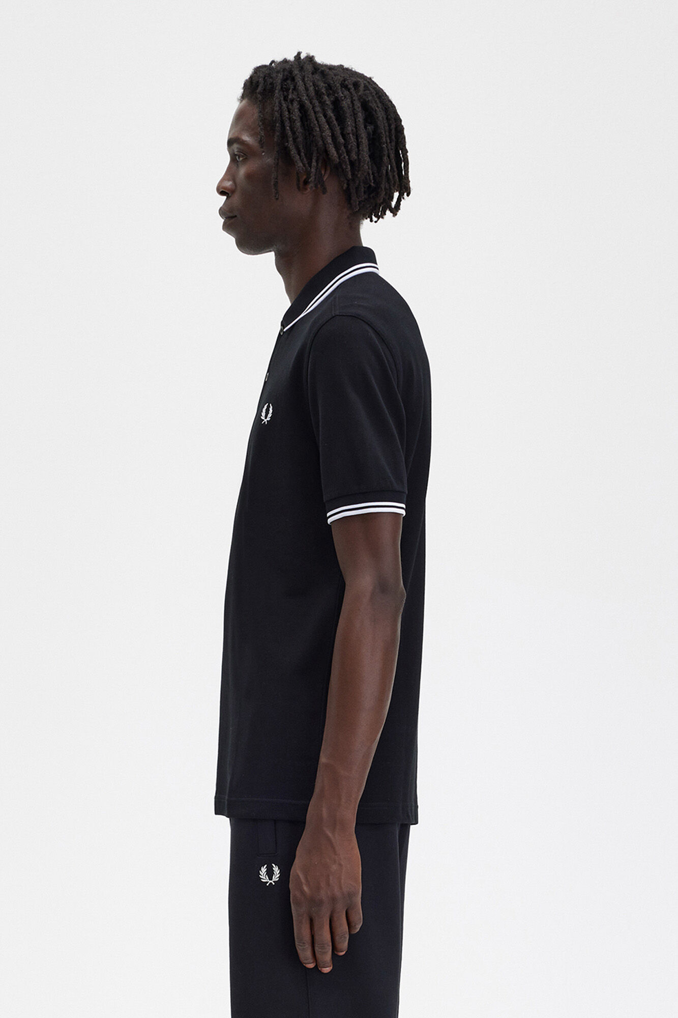 Fred Perry Twin tipped Fred Perry polo shirt Black