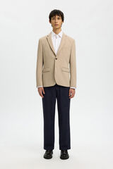 Selected Men's slim fit suit jacket Beige