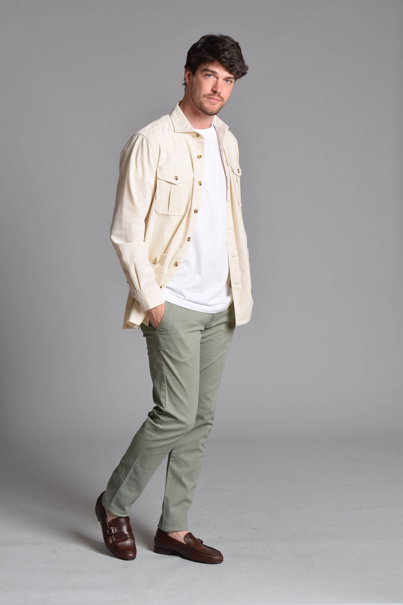 Cloking Camisa Saariana Ecru