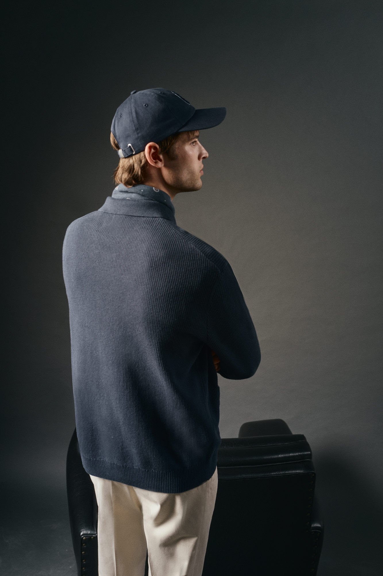 OOTO Casaco com bot&otilde;es Azul