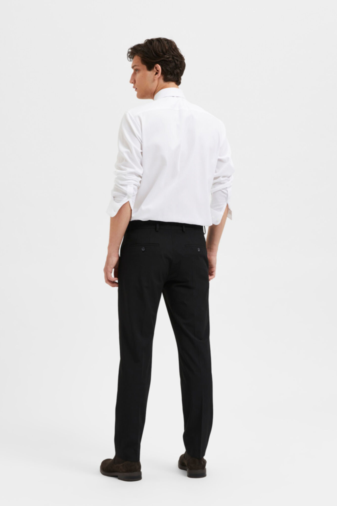 Selected Slim fit suit trousers  Black