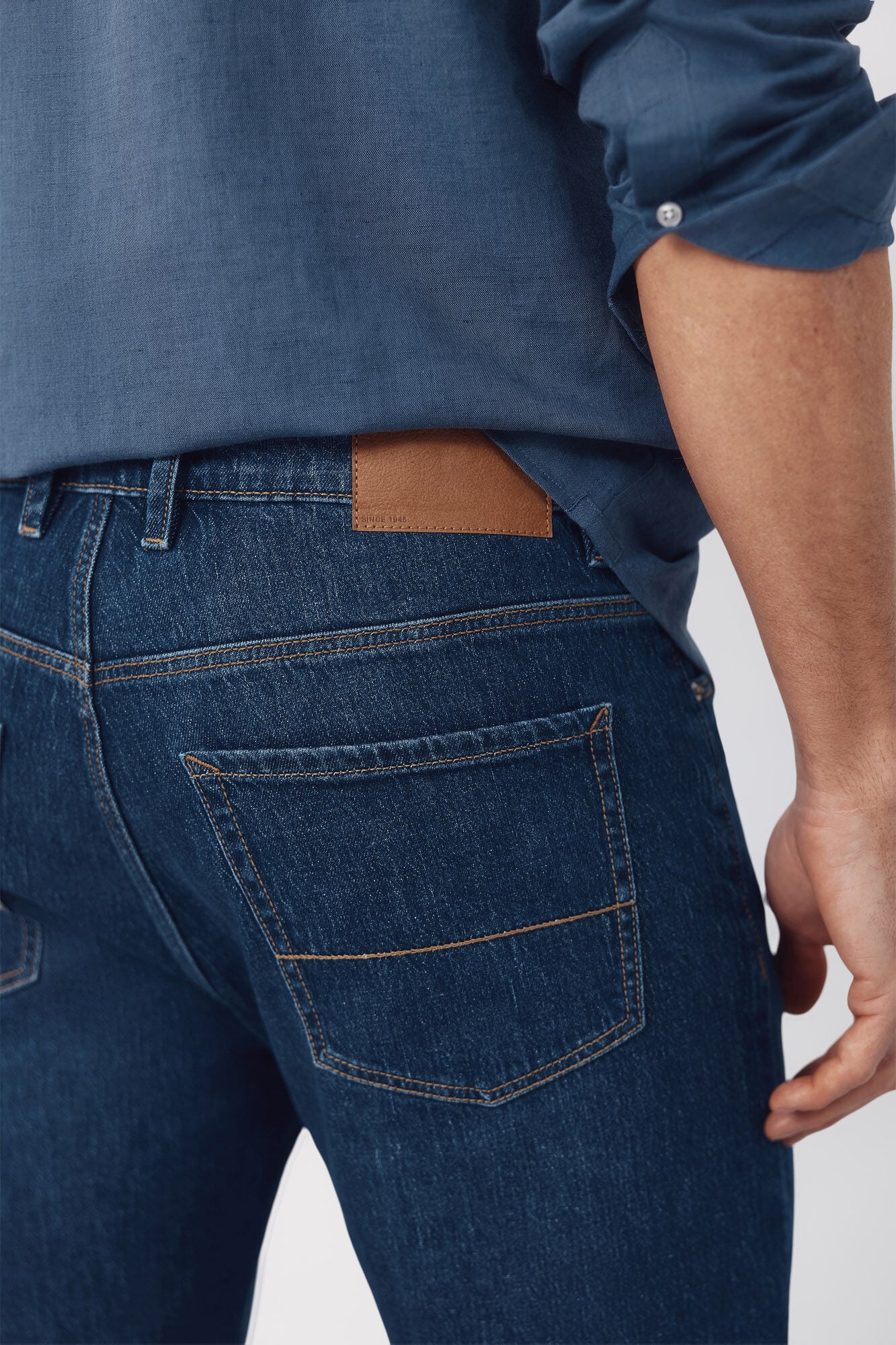 Cortefiel Bermuda denim regular Azul