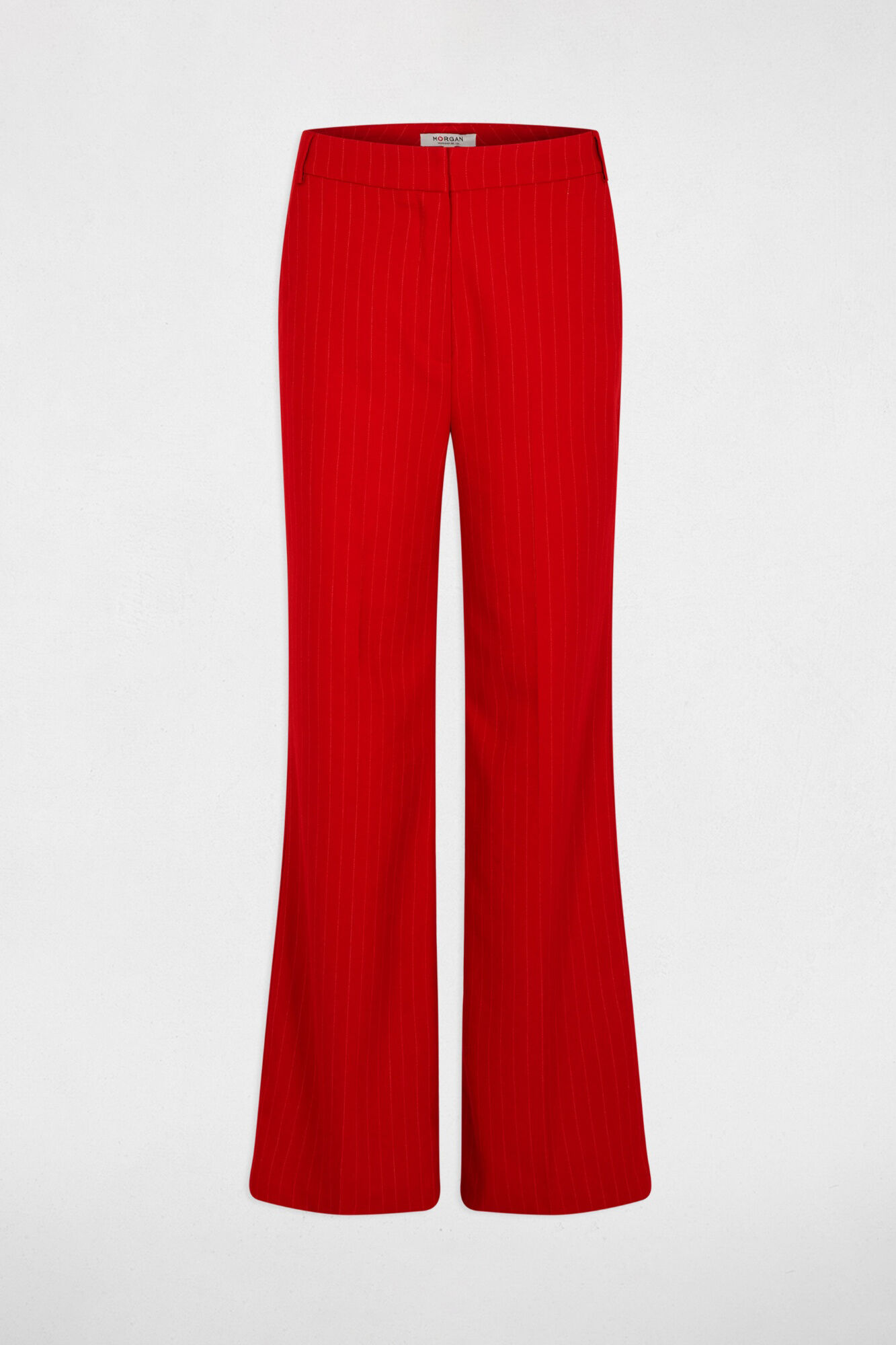 Morgan Cal&ccedil;a reta de cintura alta Vermelho