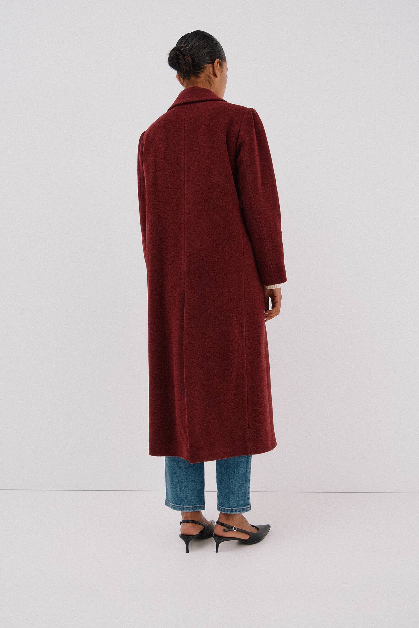 Cortefiel Sobretudo comprido tecido italiano Granada