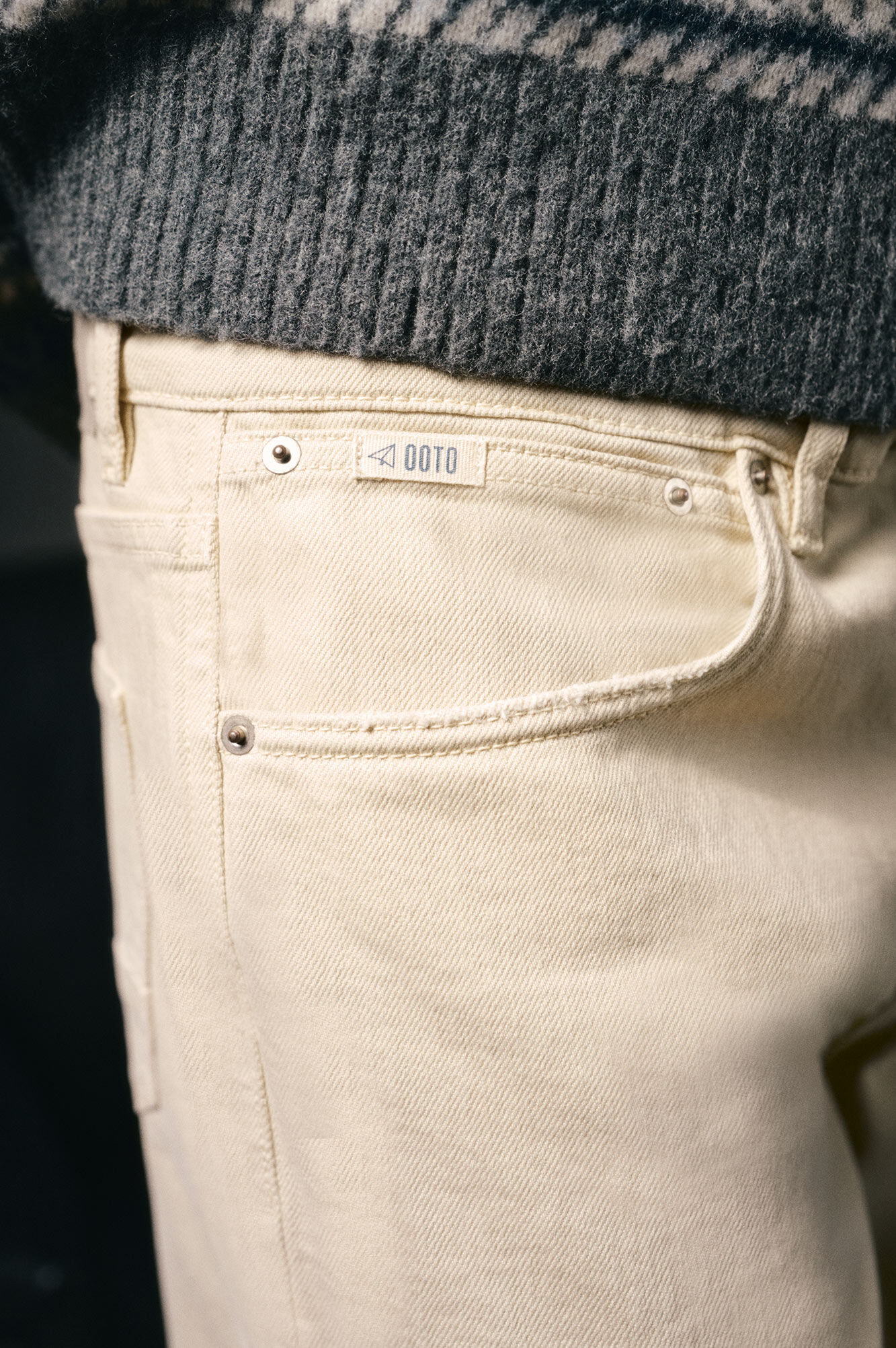 OOTO Cal&ccedil;a jeans straight fit Tostado