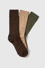 Selected Pacote de meias de algod&atilde;o org&acirc;nico. Multicolorido