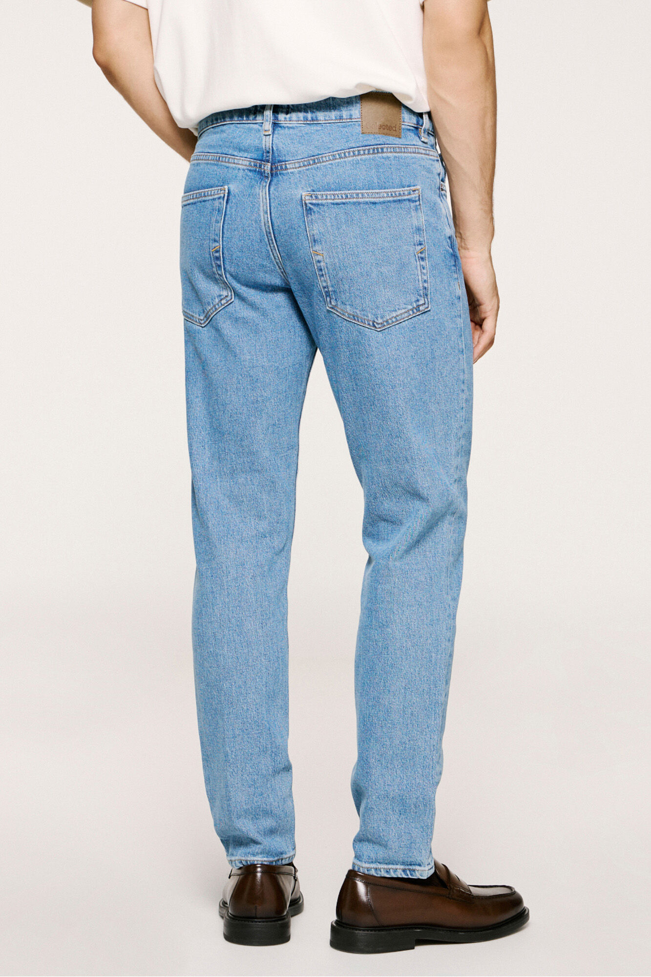 Selected Cal&ccedil;a cal&ccedil;a Slim Fit  Azul