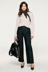 Selected Pantal&oacute;n chino pinzas. Negro