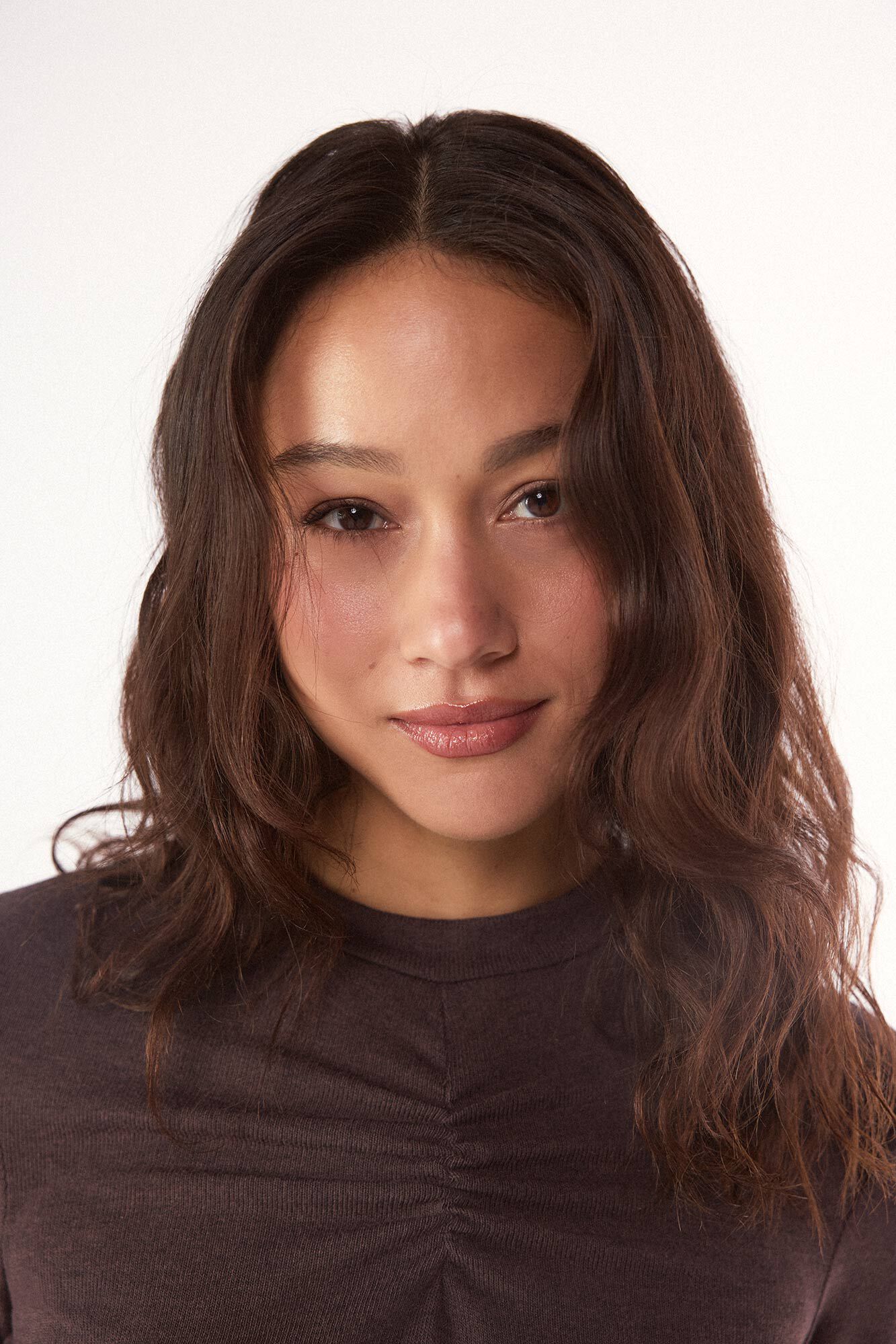 Slowlove Top frunce Brown