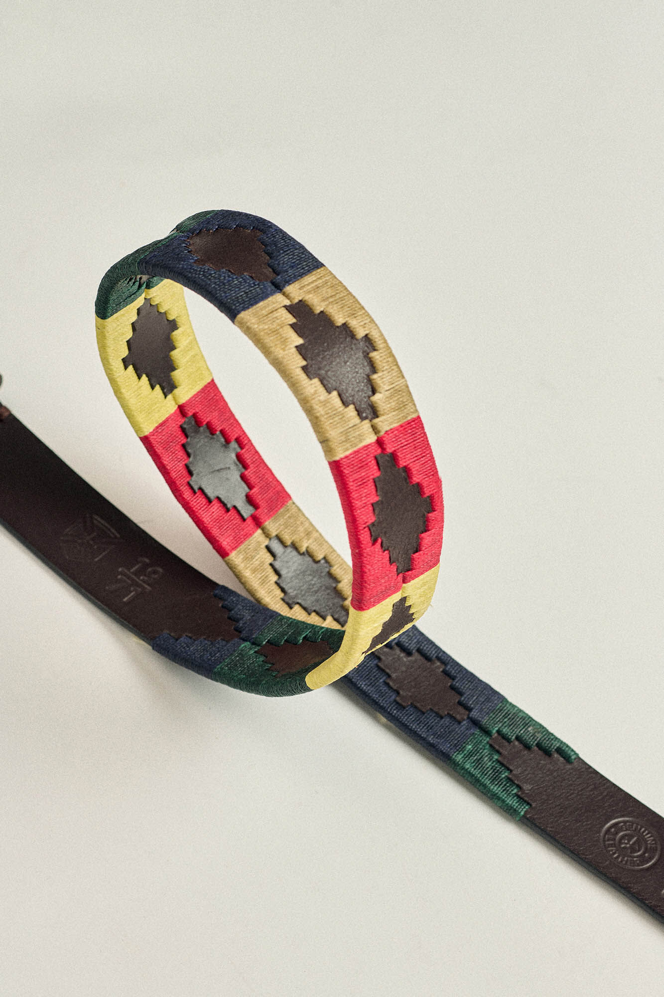 Valecuatro Cinto de pele Valecuatro modelo Soy&oacute;n Amarelo