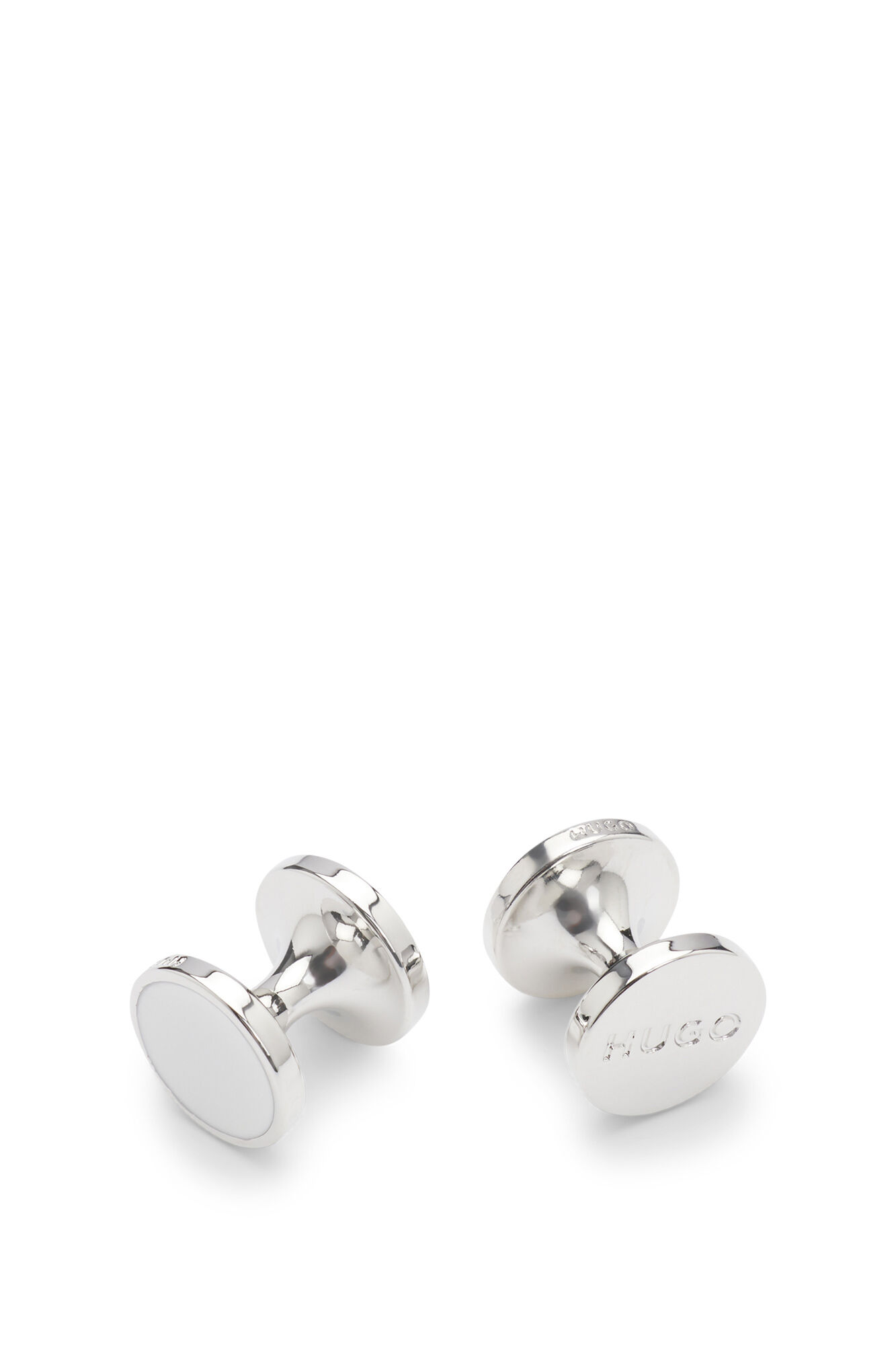 HUGO Abotoaduras redondas Branco