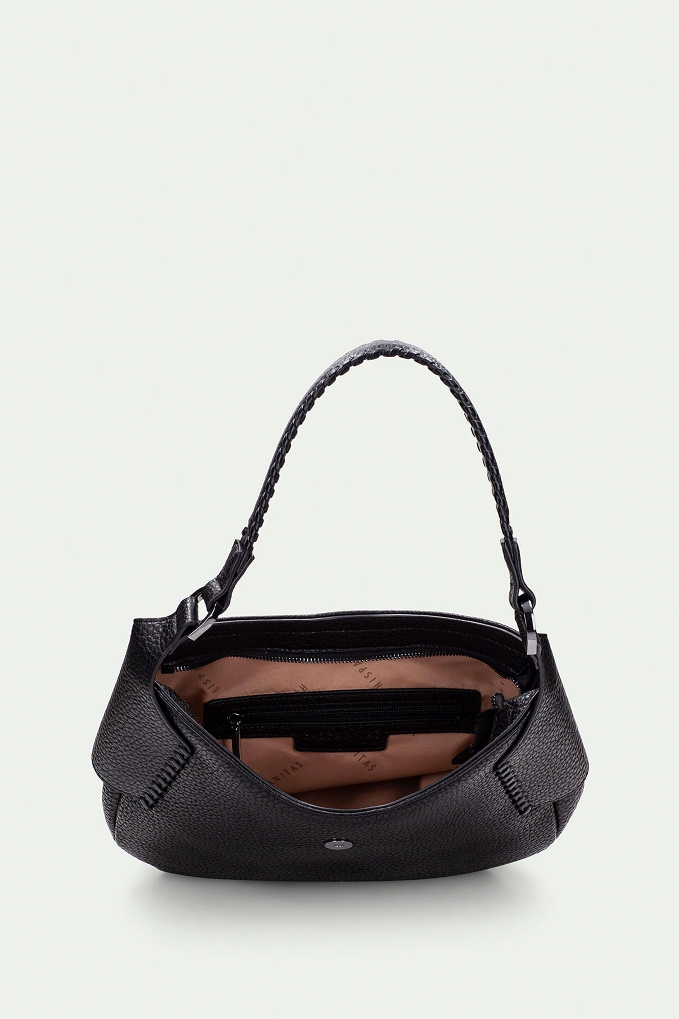 Hispanitas Bolsa hobo arredondada com fecho magn&eacute;tico Preto