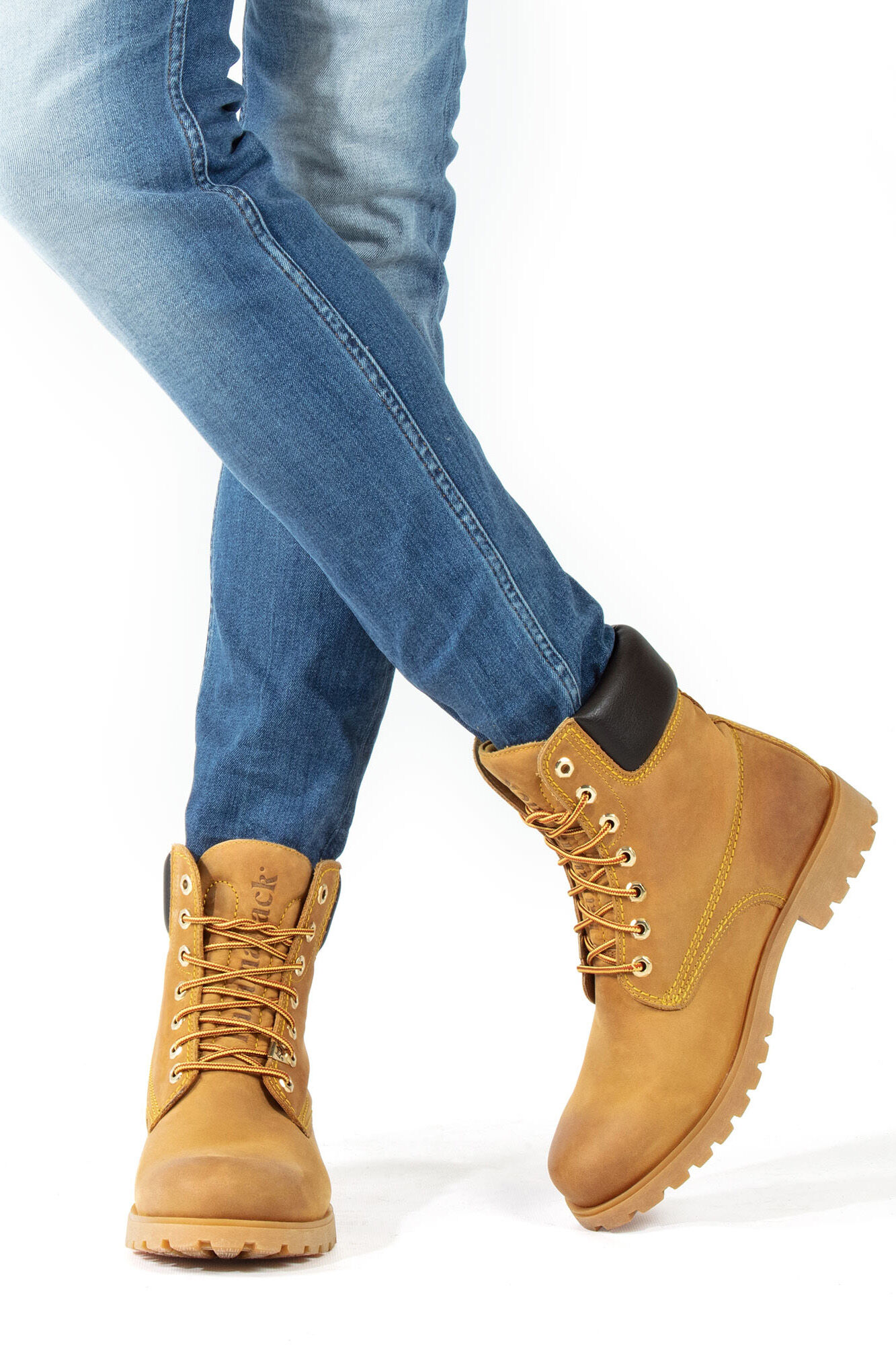 Panama Jack Men's nappa leather boots Yellow