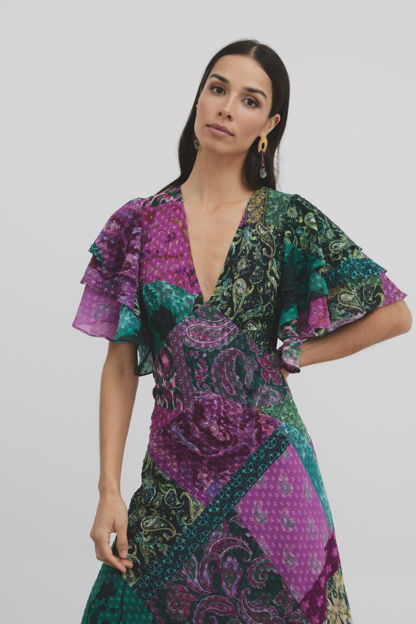 Silbon Vestido Event Collection Danza estampado Multicolor