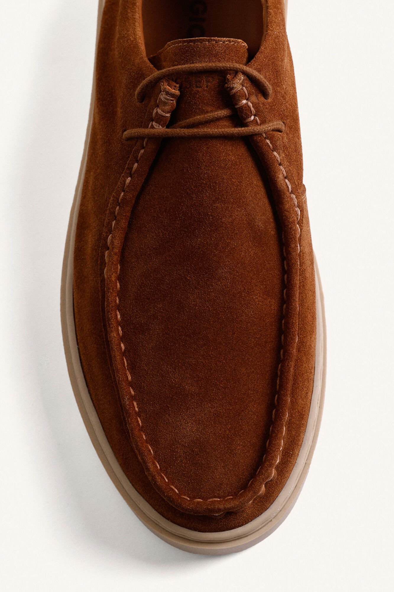 Gioseppo Mocassins estilo wallabees Castanho