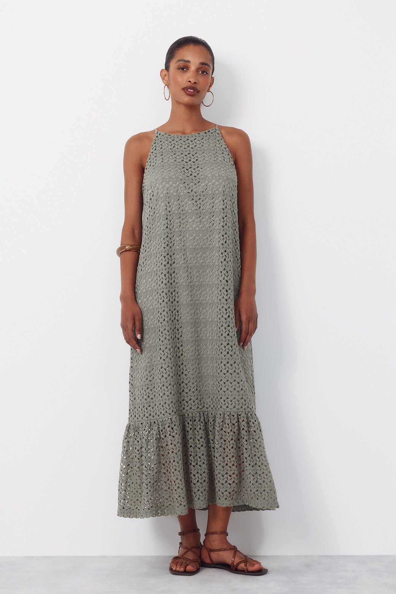 Cortefiel Vestido halter estructura