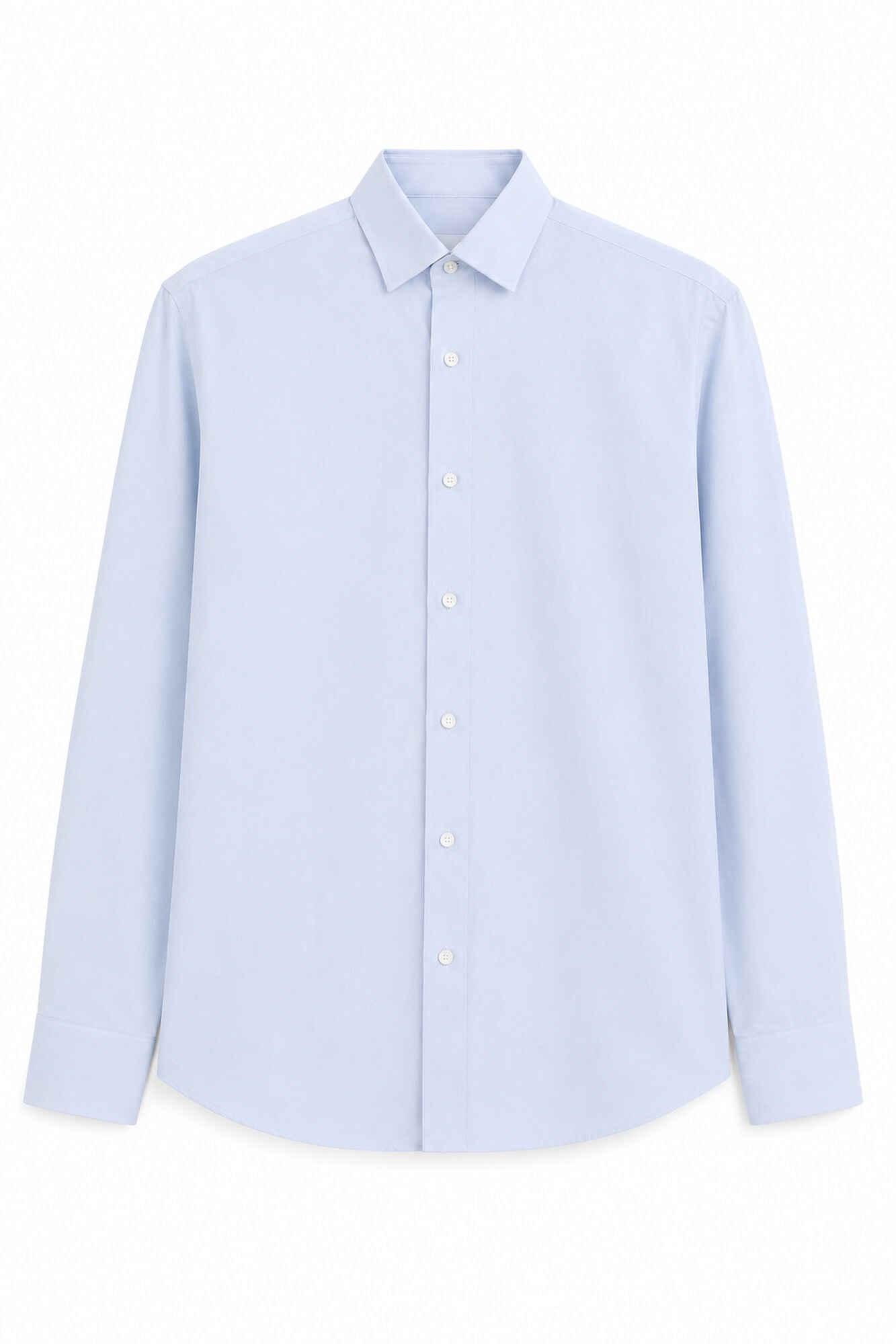 Cortefiel Plain easy-iron dress shirt Blue