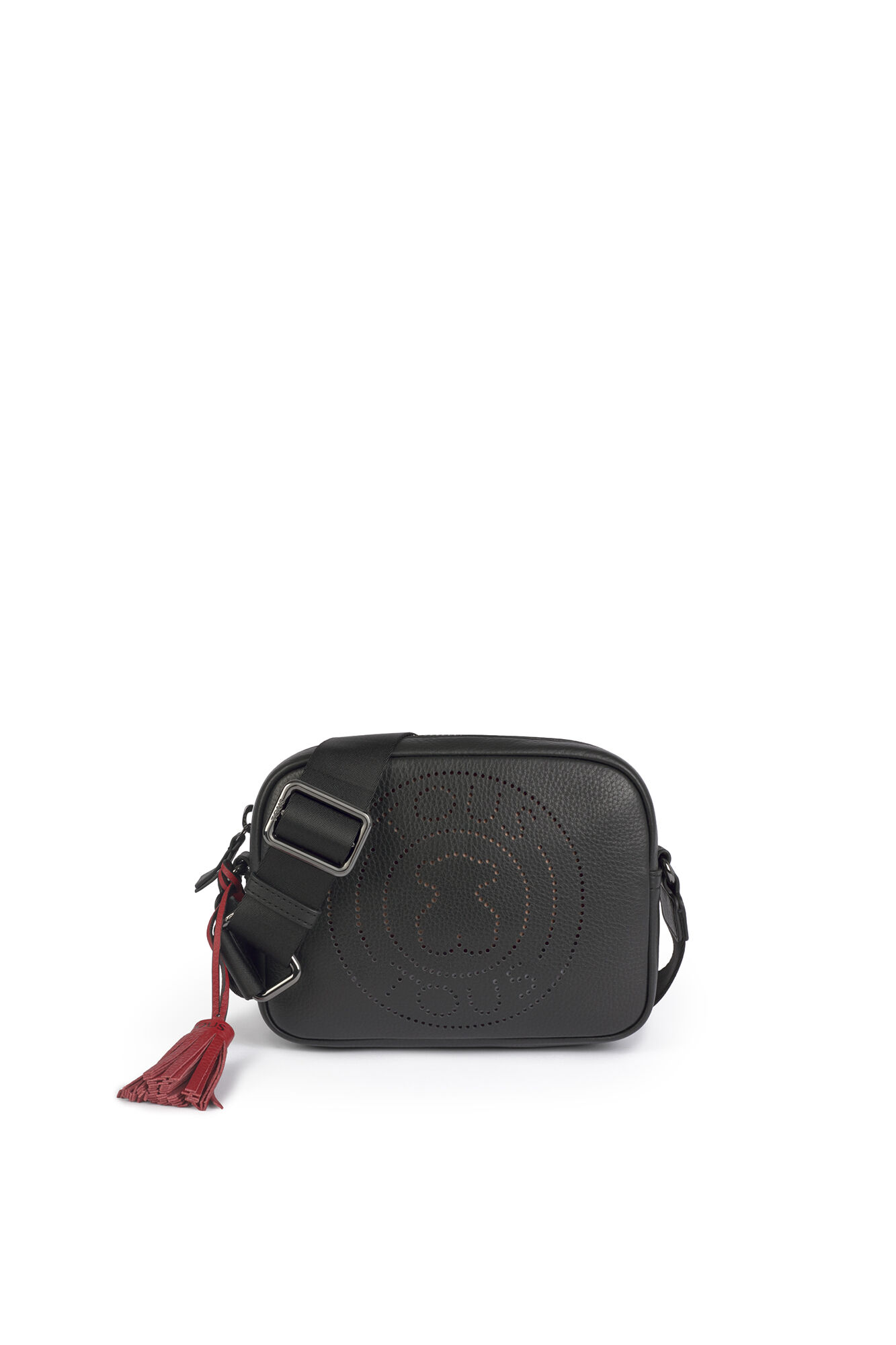 Tous Leissa small black leather crossbody bag Black