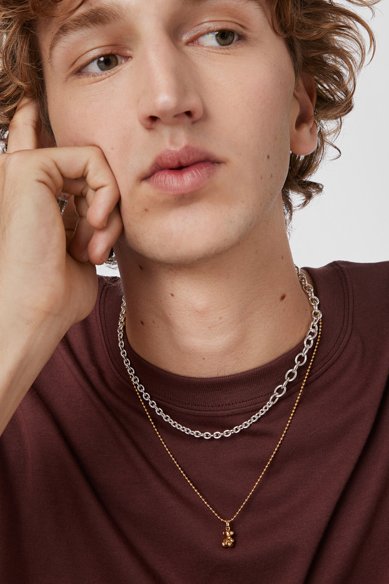 Tous Colgante oso de plata vermeil Amarillo