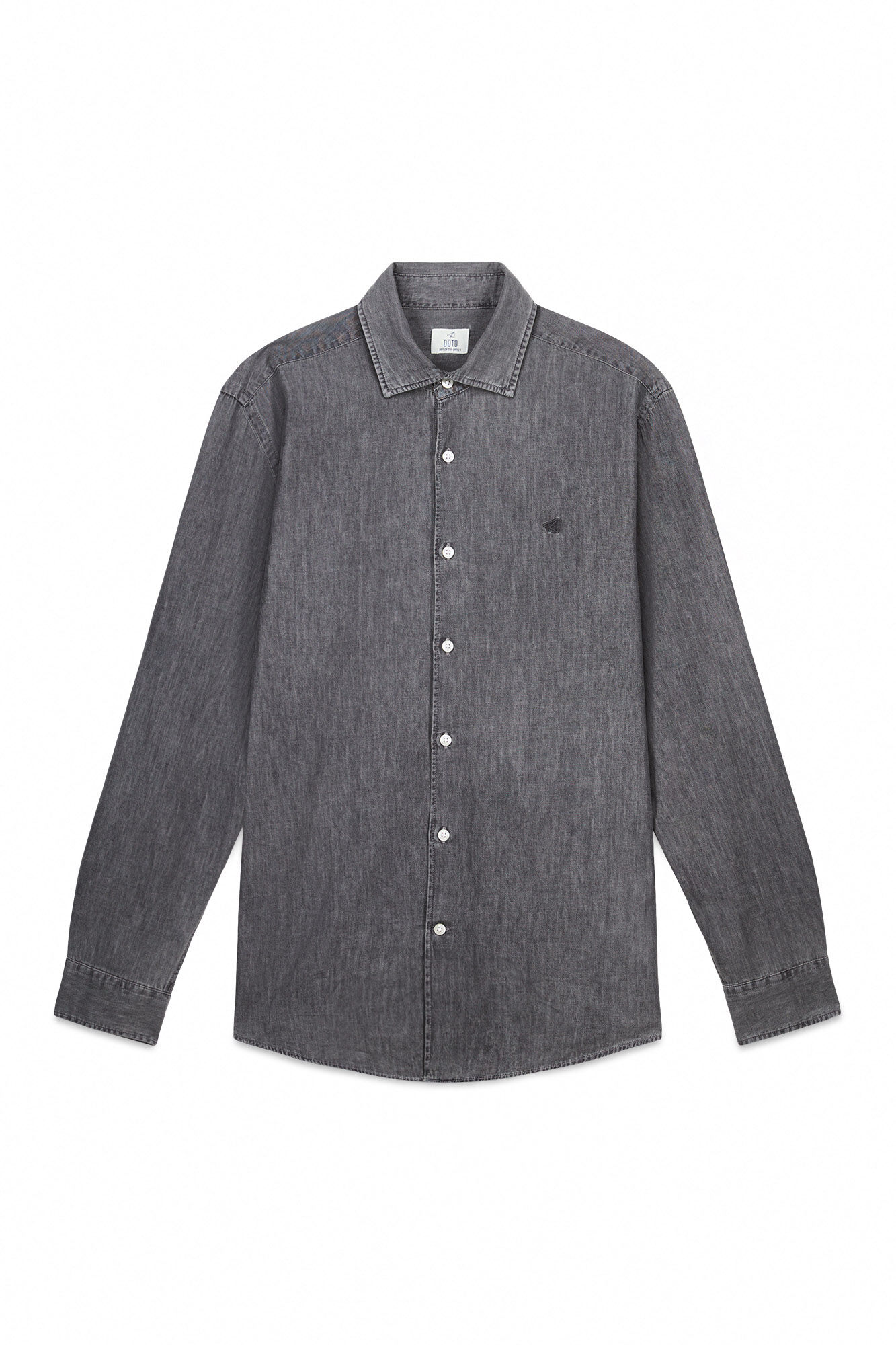 OOTO Camisa de ganga Cinzento