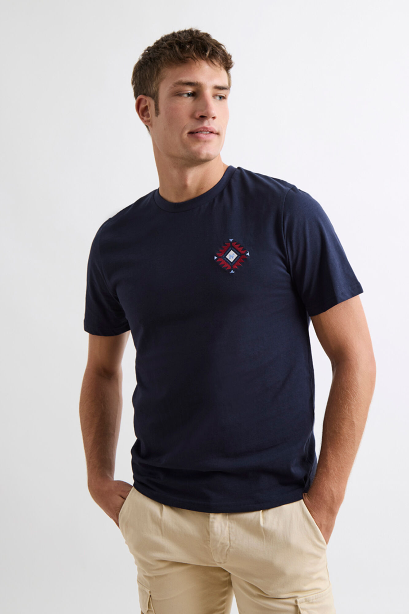 Williot Camiseta &Eacute;tnica Azul marino