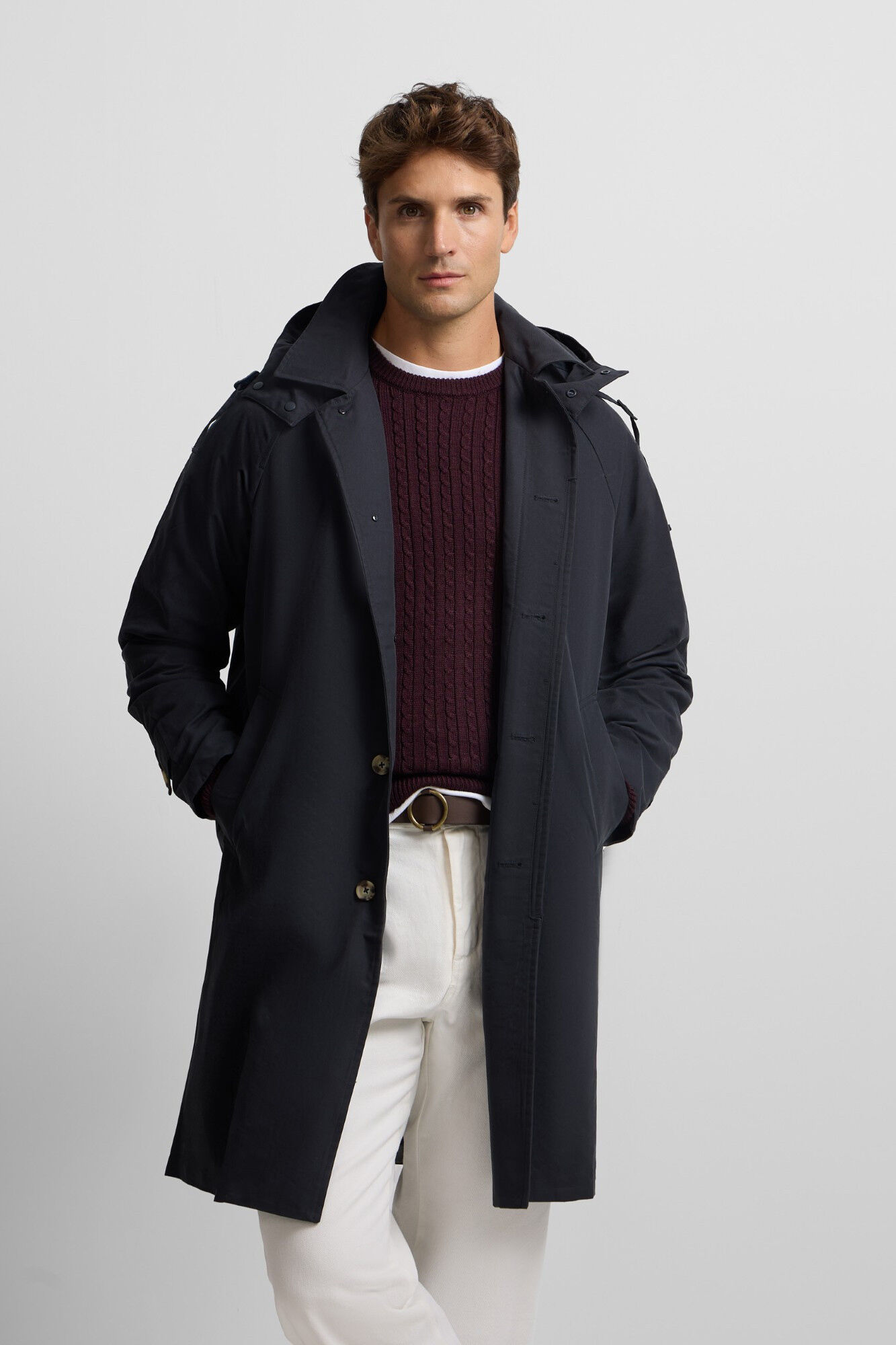 Silbon Trench coat Navy