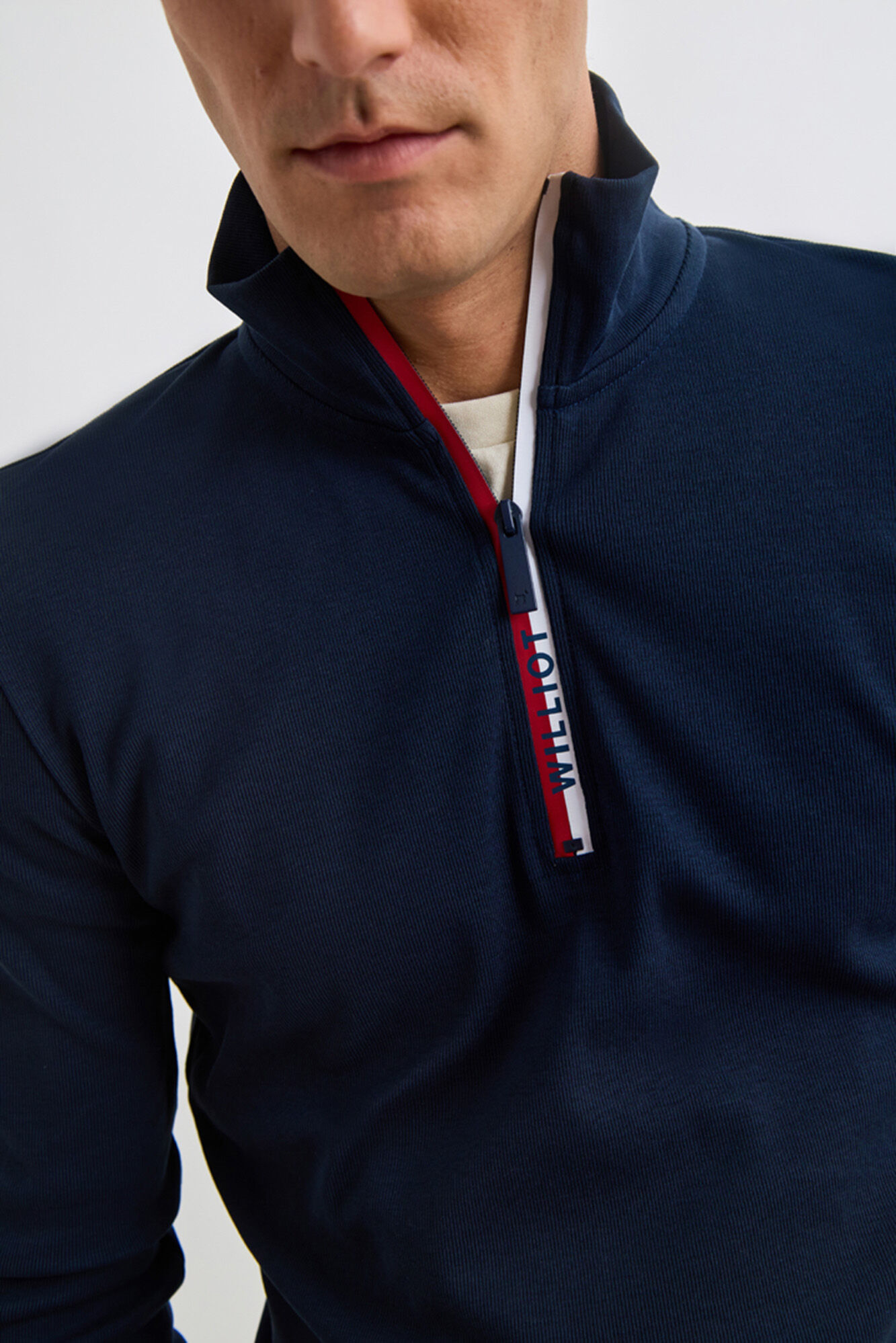 Williot Camisola Meia Fecho-&Eacute;clair Azul