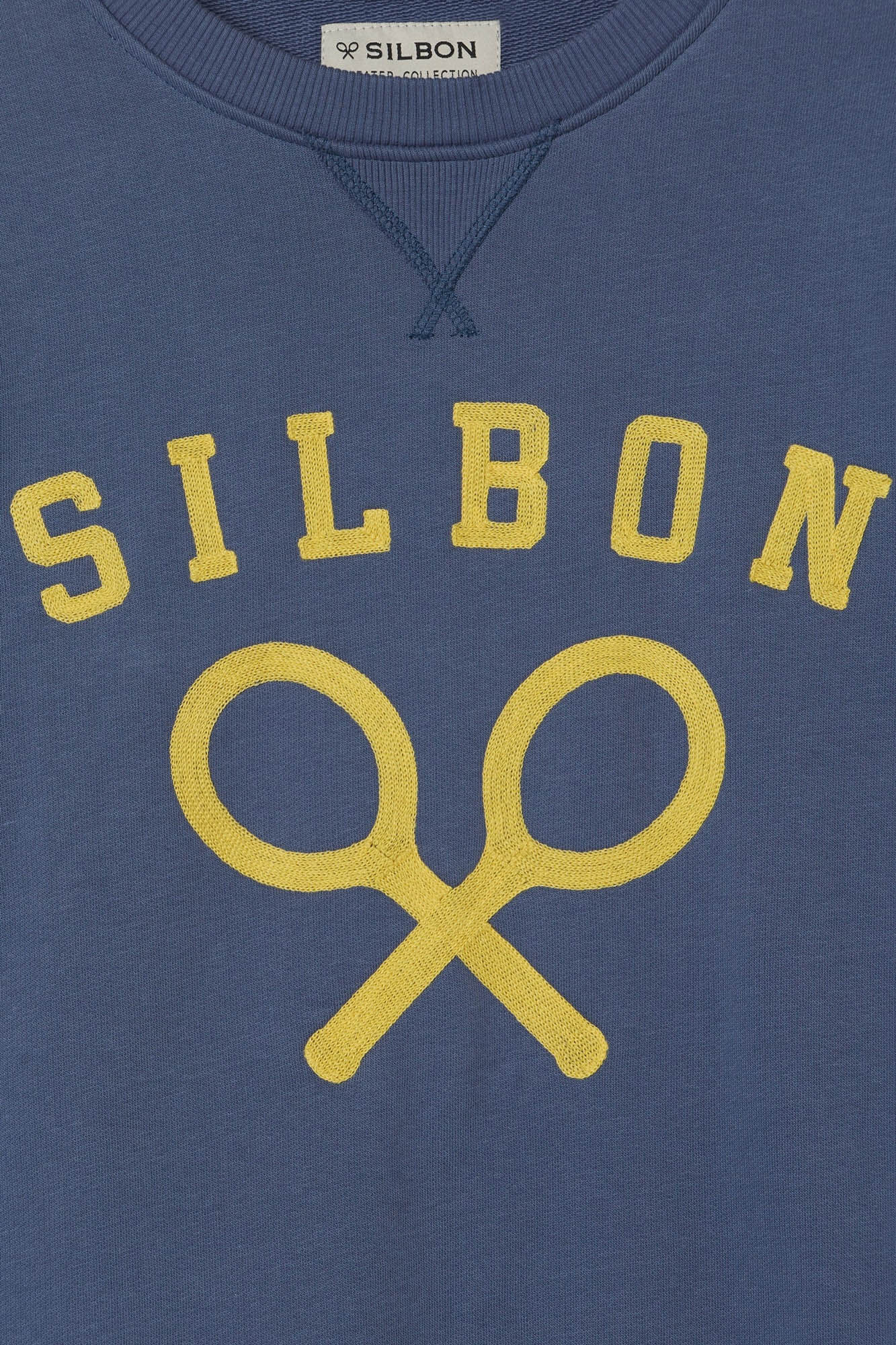 Silbon Silbon classic blue logo sweatshirt Blue