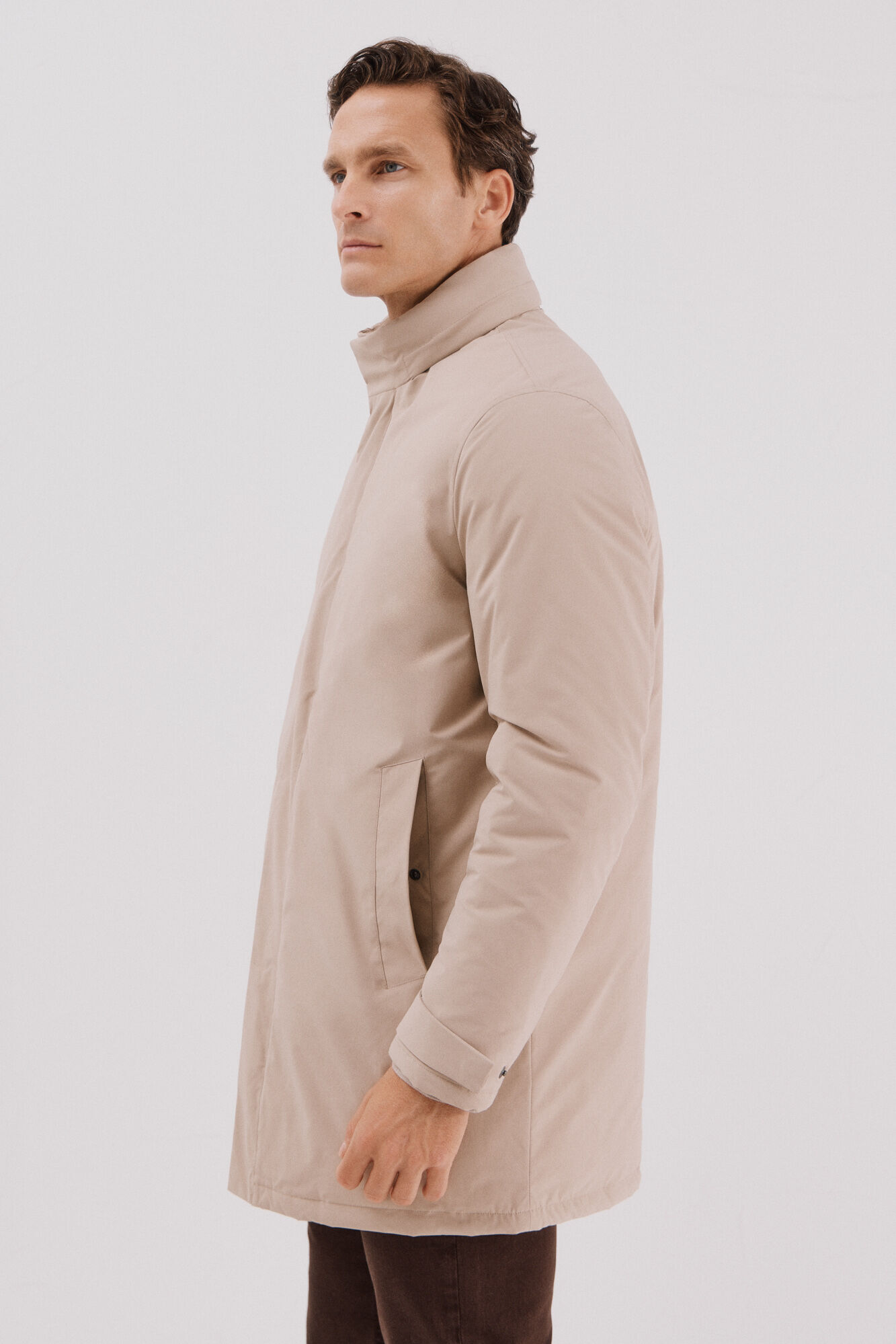 Cortefiel Parka t&eacute;cnica vistas desmontables Beige