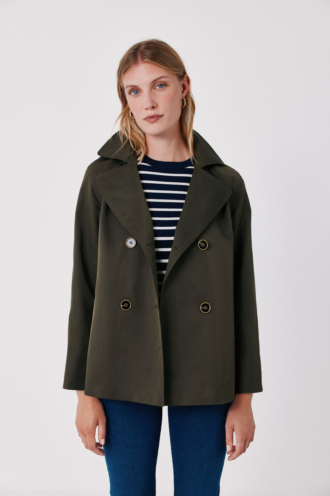 Cortefiel Short flared trench