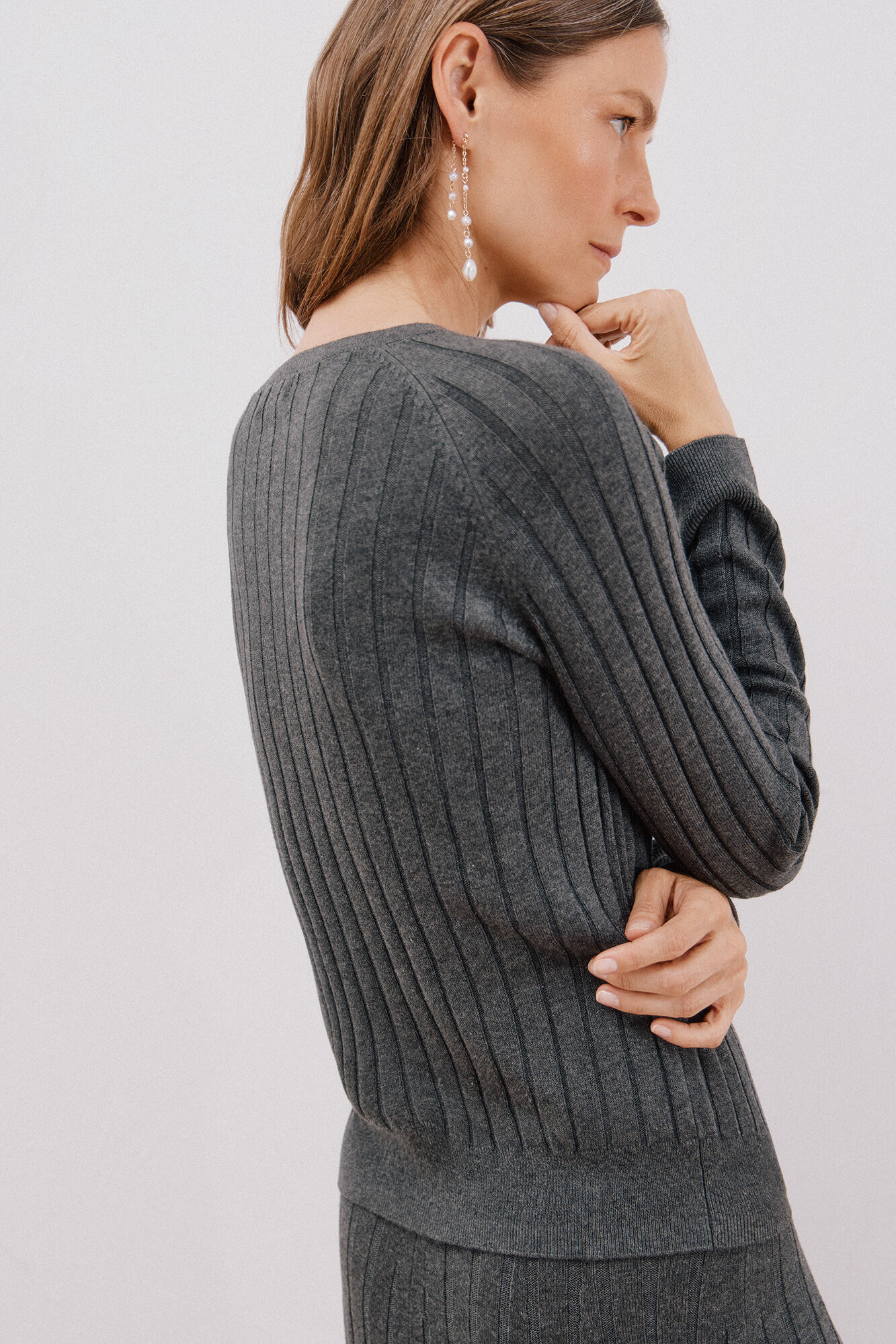 Cortefiel Total look jersey Grey